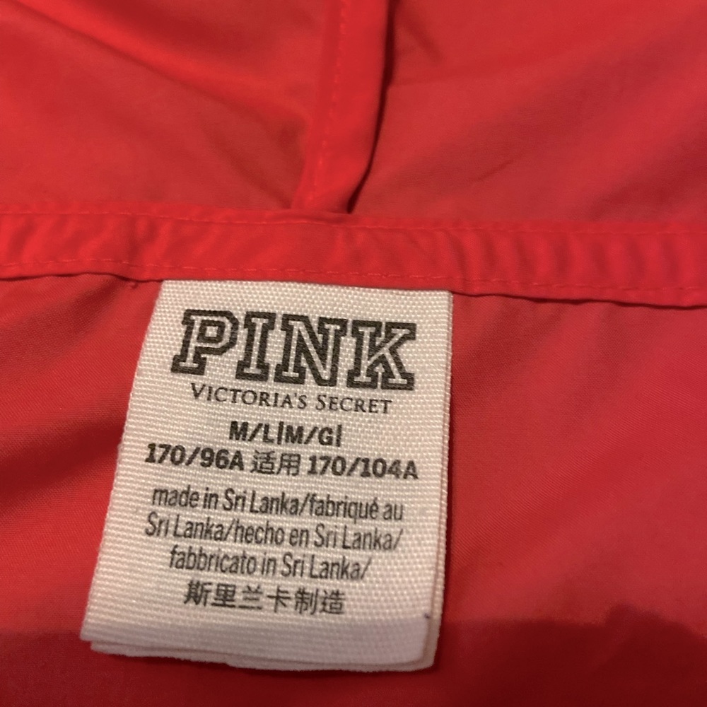 Pink brand windbreaker